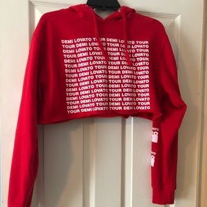 Demi Lovato 2018 Tour Cropped Sweatshirt